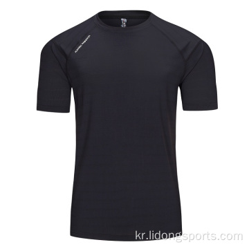 도매 남자 체육관 드라이 핏 평범한 티셔츠